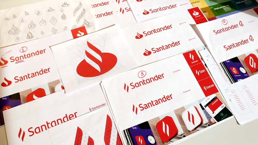 西班牙Santander銀行LOGO設計，改善用戶體驗是王道-2